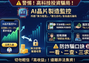 我被AI晶片制造监控投資詐騙了😱AI晶片制造监控投資超恐怖的詐騙手法我居然現在才知道…請務必點進來看！不要再有人被AI晶片制造监控投資騙了！！