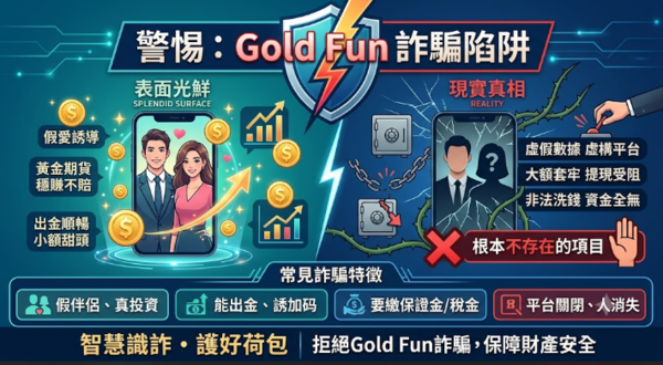 Gold Fun真的假的?Gold Fun是詐騙嗎?Gold Fun真的能提領?165多次通報 此文深度解析