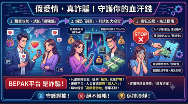 小心!BEPAK詐騙橫行,你的血汗錢可能一去不復返!BEPAK不出金怎麼辦?BEPAK是詐騙嗎?BEPAK詐騙!BEPAK被警政署通報是詐騙平台!BEPAK無法出金確定是詐騙!