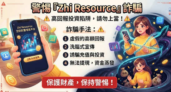 小心「Zhi Resource」詐騙陷阱根本無法出金⚠️ 教你如何拿回血汗錢!有人遇過Zhi Resource投 資平台嗎?出金卡住超怪的
