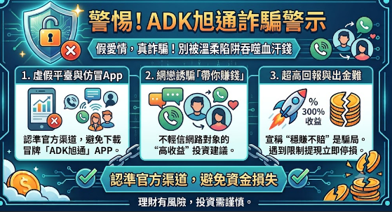 當心高利息吃掉你的本金!「ADK旭通」平台的精準數字陷阱